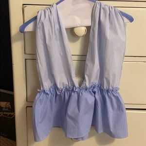 Stripped Summer Tank Top Blouse